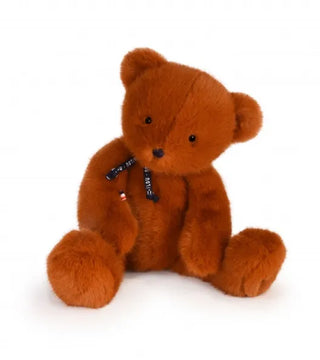Craquez pour l’Ours Sowen 50 cm coloris fauve. Peluche artisanale de luxe fabriquée à la main en Bretagne. Douceur infinie, fabrication française et certificat inclus.