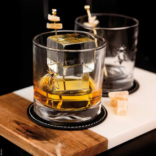 Pack x4 verres à whisky Abeille La Rochère