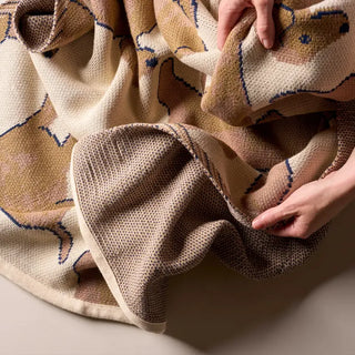 Petit plaid en maille Jacquard Season Paper petit teckel