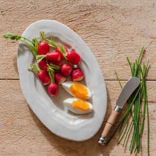 Plat ovale Refectoire S - sable brillant