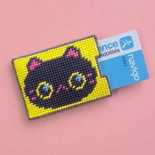 Porte-carte à broder Kittens CANEVAS FATAL
