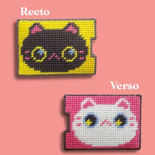 Porte-carte à broder Kittens CANEVAS FATAL