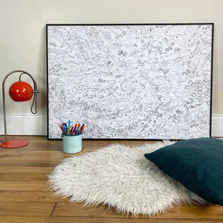 Poster géant à colorier Océan