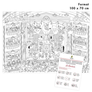 Poster géant à colorier Spectacle