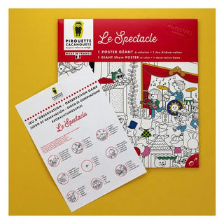 Poster géant à colorier Spectacle