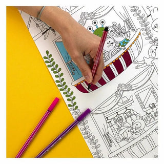 Poster géant à colorier Spectacle