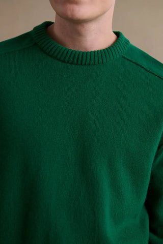 Pull col rond Le Minor vert jungle