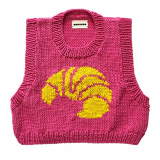 Pull croissant rose ROMANDO