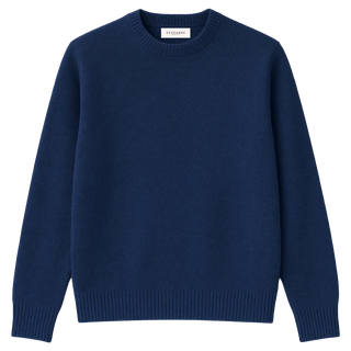 Pull Mixte Laine Mérinos & Cachemire Gaspard bleu roi - Cézembre | CQFD