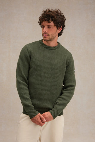 Pull norvégien olive kaki Le Minor