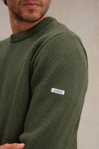 Pull norvégien olive kaki Le Minor