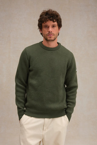 Pull norvégien olive kaki Le Minor