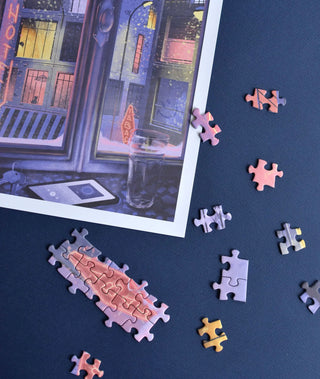 Puzzle 1000 pièces La Neige qui Tombe - Jour Férié | Défi Difficile