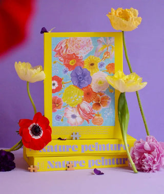 Puzzle 1000 pièces Nature Peinture par Jour Férié. Un défi floral éclatant de difficulté corsée, éco-conçu et fabriqué en France. À shopper chez CQFD Avignon !