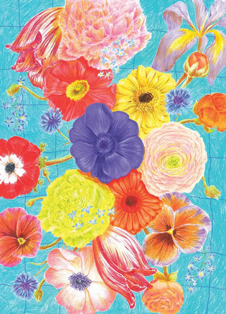Puzzle 1000 pièces Nature Peinture par Jour Férié. Un défi floral éclatant de difficulté corsée, éco-conçu et fabriqué en France. À shopper chez CQFD Avignon !