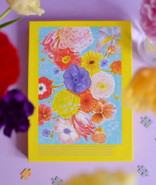Puzzle 1000 pièces Nature Peinture par Jour Férié. Un défi floral éclatant de difficulté corsée, éco-conçu et fabriqué en France. À shopper chez CQFD Avignon !