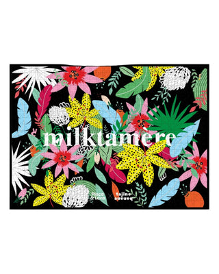 Découvrez le puzzle 1000 pièces Milktamere, collab Piece and Love x Tajinebanane chez CQFD Avignon. Fabriqué en France, éco-responsable et zéro plastique.