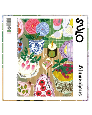 Découvrez Gathered Delights de SULO chez CQFD Avignon. Édition limitée, illustrées par Ana Laura Perez en partenariat avec Blumenhaus. Fabriqué en France.