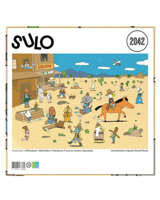 Découvrez le puzzle Crazy Town d'Anouk Ricard chez CQFD Avignon. 1000 pièces d'humour et de couleurs. Édition limitée, fabriqué en France et éco-responsable.