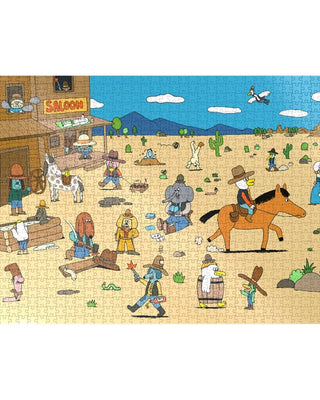 Découvrez le puzzle Crazy Town d'Anouk Ricard chez CQFD Avignon. 1000 pièces d'humour et de couleurs. Édition limitée, fabriqué en France et éco-responsable.