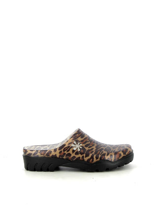Craquez pour les sabots Nectar Méduse® imprimé Léopard. Imperméables, tendance et 100% vegan, fabriqués en France. Le style "Graou" pour affronter la pluie !