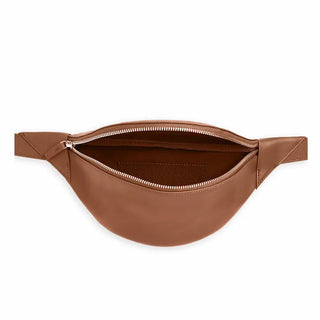 Sac-ceinture banane en cuir Carré Royal gold