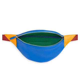 Sac-ceinture banane en cuir Carré Royal multicolore