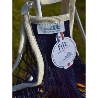 Découvrez le sac filet Filt x Le Mont Saint-Michel chez CQFD Avignon. 100 % coton, résiste à 8 kg, signé par sa couturière. 100 % fabriqué en France.