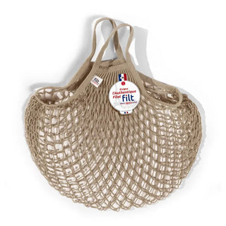 Découvrez l'authentique sac filet de course Filt 1860 chez CQFD Avignon. Un filet en coton ultra-robuste fabriqué en Normandie pour un style zéro déchet.