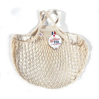 Découvrez l'authentique sac filet de course Filt 1860 chez CQFD Avignon. Un filet en coton ultra-robuste fabriqué en Normandie pour un style zéro déchet.