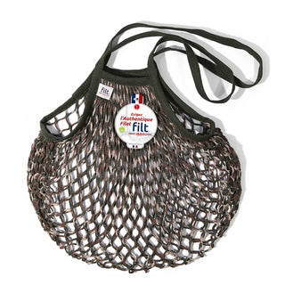 Découvrez l'authentique sac filet porté épaule Filt 1860 chez CQFD Avignon. Un cabas en coton robuste fabriqué en Normandie pour un quotidien zéro déchet.