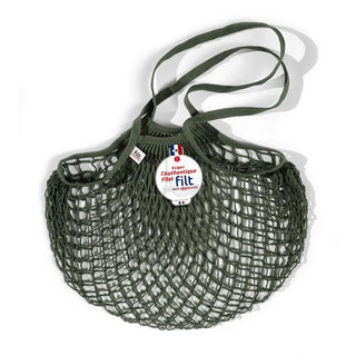 Découvrez l'authentique sac filet porté épaule Filt 1860 chez CQFD Avignon. Un cabas en coton robuste fabriqué en Normandie pour un quotidien zéro déchet.