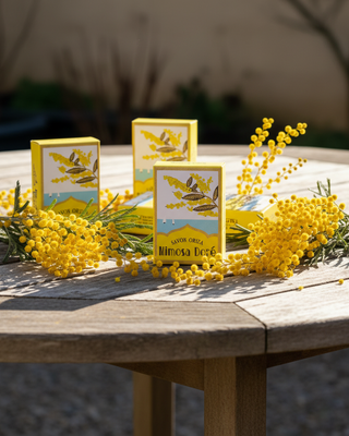 Illuminez votre routine avec le savon Mimosa Doré d'Oriza L. Legrand chez CQFD. Un soin extra-fin poudré, fabriqué à Marseille. Douceur et éclat pour le visage.