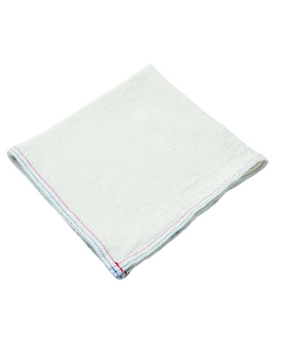 Serviette Lin Blanc Couture Bleu/Rouge Empreinte - Charvet | CQFD