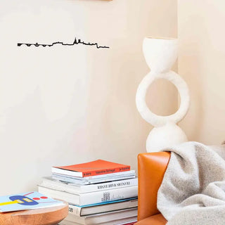 Silhouette murale The Line Avignon noir