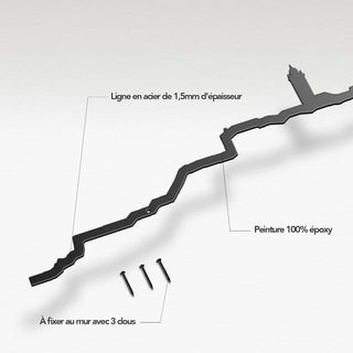 Silhouette murale The Line Bastia