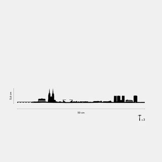 Silhouette murale The Line Bayonne