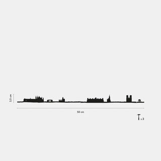 Silhouette murale The Line Caen