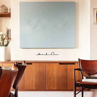 On y voit le Palais de Westminster, le London Eye et Big Ben.