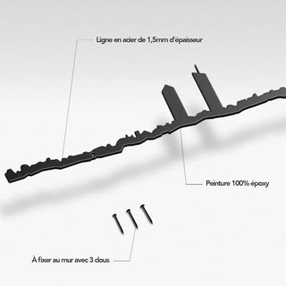 Silhouette murale The Line Lyon