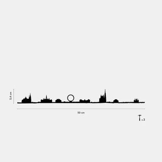 Silhouette murale The Line Vienne