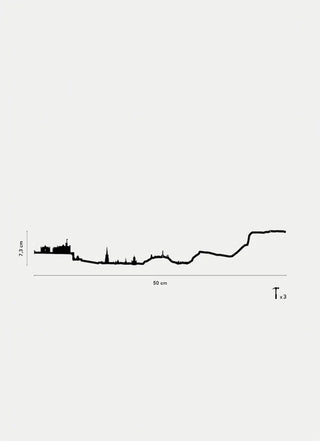 Découvrez la skyline d'Édimbourg par The Line chez CQFD Avignon. Décoration épurée en acier 1,5 mm, pose facile intérieur/extérieur. 100 % Made in France.