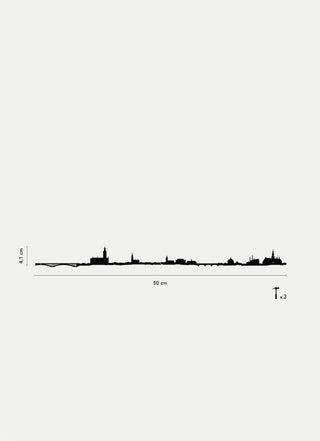 Découvrez la skyline de Stockholm par The Line chez CQFD Avignon. Décoration épurée en acier 1,5 mm, pose facile intérieur/extérieur. 100 % Made in France.