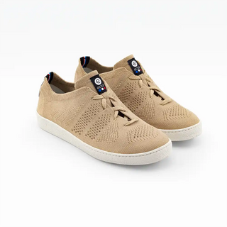 Découvrez les sneakers Ector Original Ficelle chez CQFD Avignon. Des baskets beiges éco-conçues en France à Romans-sur-Isère, 100% recyclées, légères et respirantes.