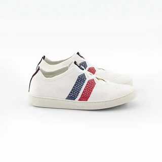 Craquez pour les sneakers Ector Original Tricolore chez CQFD Avignon. Des baskets bleu-blanc-rouge éco-conçues en France à Romans-sur-Isère, 100% recyclées et véganes.