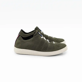 Achetez les sneakers Ector Original Kaki chez CQFD Avignon. Baskets éco-tricotées en France à Romans-sur-Isère. 100% recyclées, ultra-légères et respirantes.