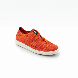 Craquez pour les sneakers Ector Original Orange chez CQFD Avignon. Baskets 100% fabriquées en France dans la Drôme, en polyester recyclé et semelle caoutchouc.