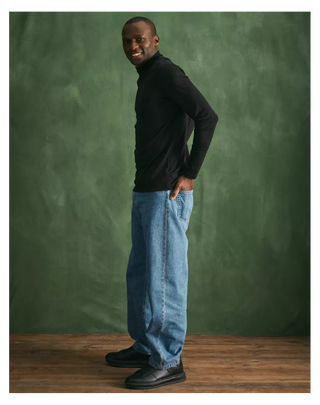 Sous-pull Col Montant Laine Mérinos Noir - Ruben Maison Lemahieu | CQFD