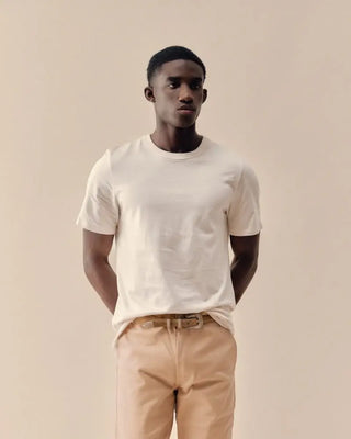 T-shirt DAO Romain manches courtes écru