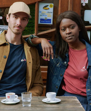 T-shirt La Gentle Factory Baptiste café-croissant